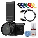 Hollyland VenusLiv 24/7 Livestream Camera Bundle with HDMI Cable LCD Cleaning Kit Touch Fastener...