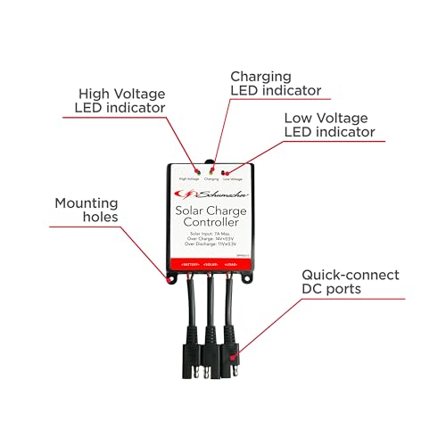 image for Schumacher Electric Solar Charge Controller, SPC-7A, 7 Amps Max Array 