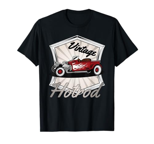Retro Hotrod, Custom Car Enthusiasts, Mens Vintage Hot Rod T-Shirt