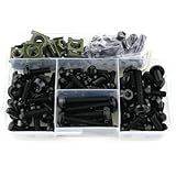 Applications variées : Ce kit de vis de carénage convient à la plupart des motos et peut être utilisé pour la décoration, le carénage supérieur, le pare-brise, le garde-boue, le cache-réservoir, le carénage latéral, le carénage arrière, etc.