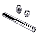 Ducha Enema Douche Accesorios Aluminio 3 Alcachofa de Ducha Boquilla de Agua Anal Rinse Vaginal Kit de Limpieza + Bolsa de terciopelo