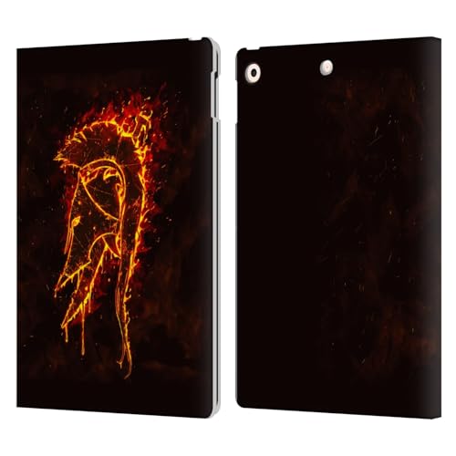 Étui portefeuille cuir Apple iPad 10.2 Christos Karapanos Spartan Mythique保護壳