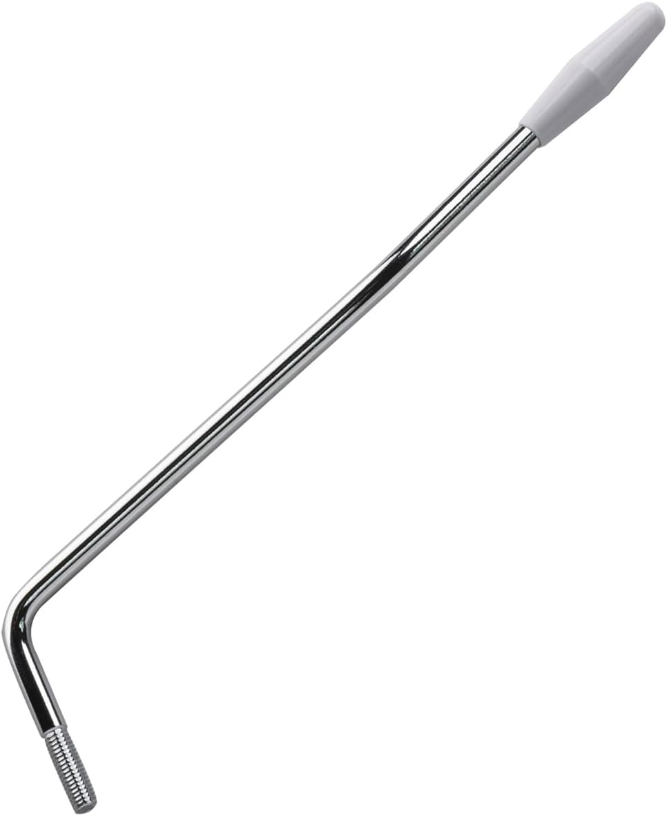 Electric Guitar Tremolo Arm – US M5 Thread Single Whammy Bar, 182mm (7.17"), Compatible with Fender Mexico Strat Style Electric Guitar, Chrome/White