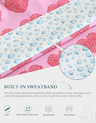 Image of Scrub Caps for Women with Buttons, Classic Surgical Caps | Double-Sided Printed, Adjustable,Long Hours, Sweatbands, Fabric Help Reduce Static Buildup