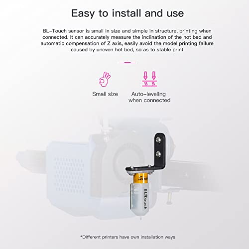 Hibcotuo atualizado BL-Touch Auto Bed Leveling Sensor Kit Acessórios de alta precisão compatível com