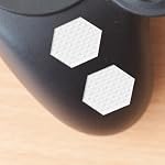 Lasuroa 4pcs Tape de Grip Téléphone, Diamond Texture Sticker anti-dérapant pour téléphone portable avec hexagone rond carré contrôleur de la souris de l'adhésif ruban antidérapante pour ordinateur portable Cup (transparent)