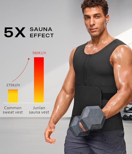 Traje de sauna Hombre Junlan para sudar en gimnasio 2