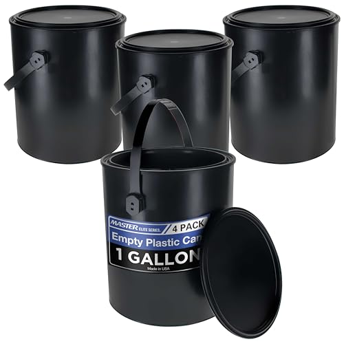Master Elite 1 Gallon Plastic Paint Can (Pack of 4)