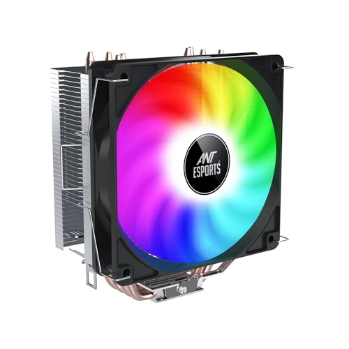 Ant Esports ICE C400 CPU Cooler/CPU Fan with Rainbow LED Fan - Black | Support Intel LGA 1700 / 115X / 1200 & AMD AM5 / AM4 / AM3+ / AM3 / AM2+ / AM2 / FM2+ / FM2 / FM1 (B0CT3GSMYV) Amazon Price History, Amazon Price Tracker