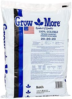 Grow More 5010 All Purpose Fertilizer 20-20-20, 25-Pound