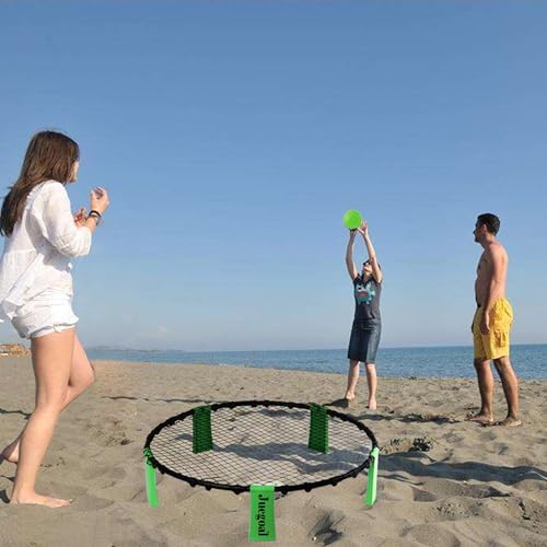 Juegoal OutdoorBalls Volleyball Spike Game Set Bounce Game Outdoor Game for Beach, Yard, Lawn, Tailgate
