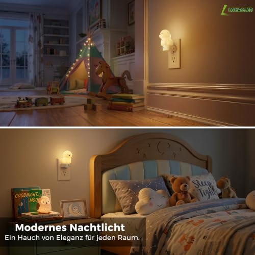 Image of L LOHAS LED Plug in Night Light for Kids, 3D Cute Puppy Night Light