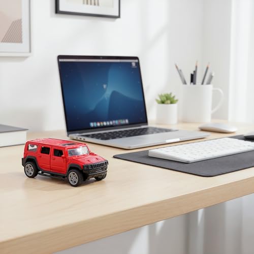 Image of Amazon Brand - Metal Die Cast 1:37 Humm | Red | Collectible & Durable