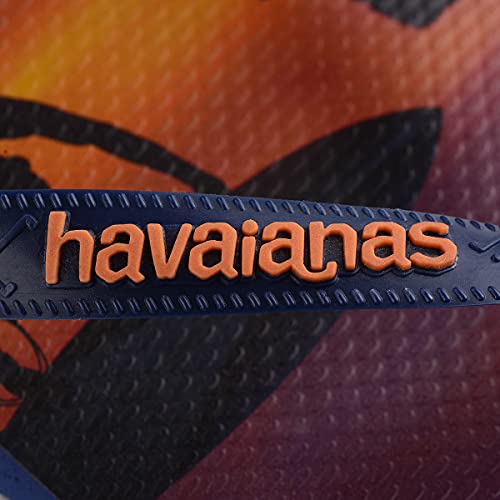 Chinelo Hype, Havaianas, Masculino, Marinho/Marinho/Laranja Begônia, 41/42