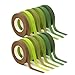 Strehknewen Nastro per Fioristi 12 Rotoli – 27m x 1,2cm, 6 Colori Naturali, Guttaperca Verde per Bouquet, Fiori Artificiali, Regali, Decorazioni DIY immagine