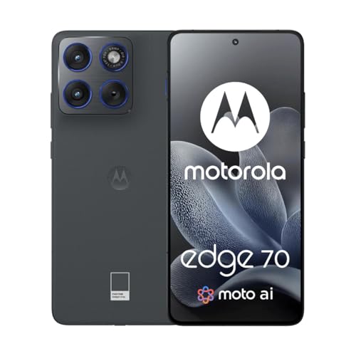Motorola Moto Edge 70 5G Ai (Compatible with Tmobile Mint Tello & Global) (512GB+12GB) NFC 50MP 4K Triple Cam Dual Sim 6.67' Curved XT2601-3 Latino American Version (Gadget Gray)