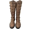 JUNQIAKO Unisex Medieval Pirate Boots Men's Renaissance Boot Halloween PU Leather Costume Boot Gothic Cosplay Shoes, Brown, 9 UK #2