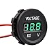 Produktbild HOTSYSTEM 12-24V Wasserdicht Digital Voltmeter Messbereich 6-30V LED Spannungsanzeige Für Auto Motorrad LKW Grün
