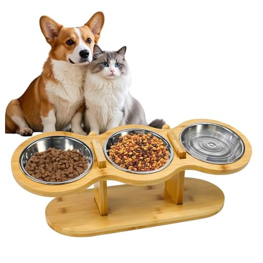 Erhöhte Futterstation für Katzen und Hunde