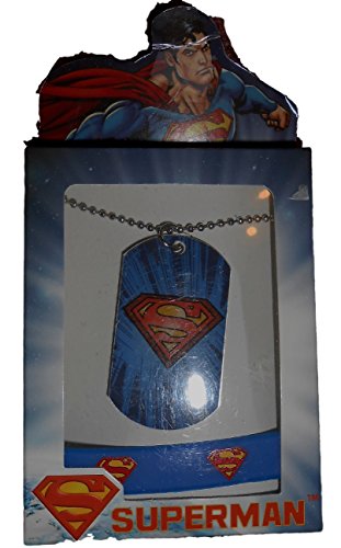 DC Comics Superman Enameled Dog Tag and Bracelet Band
