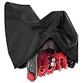 bruwaa Snow Blower Cover, 420D Waterproof Oxford Cloth, Universal Fit, Outdoor Protection, Snowblower Cover Universal - Black