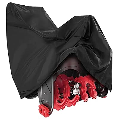 bruwaa Snow Blower Cover, 420D Waterproof Oxford Cloth, Universal Fit, Outdoor Protection, Snowblower Cover Universal - Black