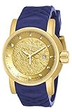 Invicta S1 Rally Automatic Gold Dial Blue Polyurethane Mens Watch 18215