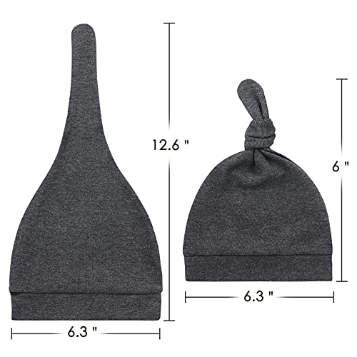 Durio Baby Beanies Cute Baby Girl Beanie Knotted Infant Baby Beanie 0-6 Months Baby Girl Hats Newborn Beanie Hat Mittens For Girls Boys C Pink&Deep Pink&Purple&Rose Red(Hats&Mittens) 0-6 Months #TOP2