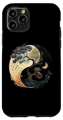 Yin Yang Tree of Life Moon Sun Duality Carcasa para iPhone 11 Pro