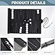 Backgammon Spiel Set, Klassisches Backgammon Set für Erwachsene Brettspiel mit Hochwertiger Ledertasche Tragbares und Reise-Backgammon-Set, Backgammon Set 2 Spieler