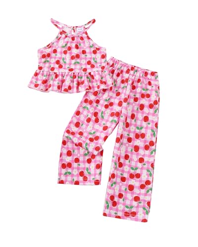 Baby Girl Clothes 12 18 Month Toddler Outfit Summer Sleeveless Pink Gingham