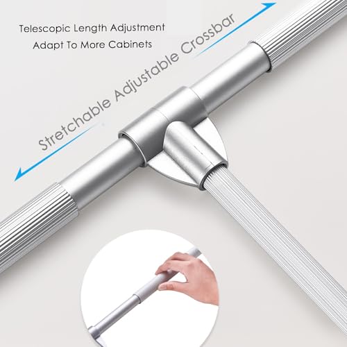 Tringle de penderie rabattable pour optimiser le rangement du dressing - 5