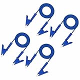 MECCANIXITY 4pcs 3.3ft Alligator Clip Test Leads, 15A Dual Alligator Clips with Wires for Multimeter Jumper Wire Industry Car Battery, Blue