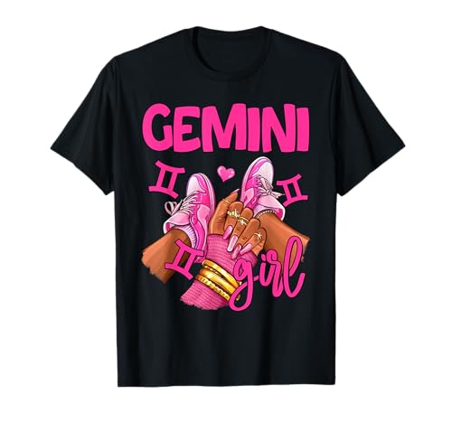 Gemini Girl Birthday Queen Sneakers da donna segno zodiacale Maglietta