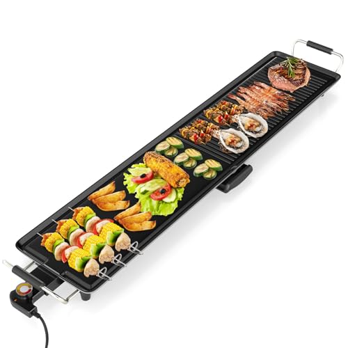 LDAILY 39.5 Nonstick Electric Griddle for Indoor/Outdoor