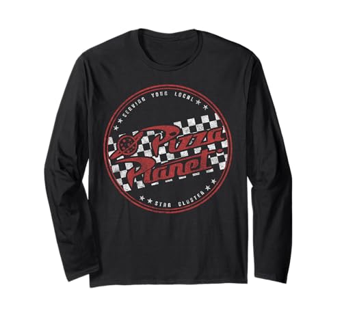 T-shirt Toy Story Pizza Planet à manches longues pour vos soirées cinéma rétro et décontractées