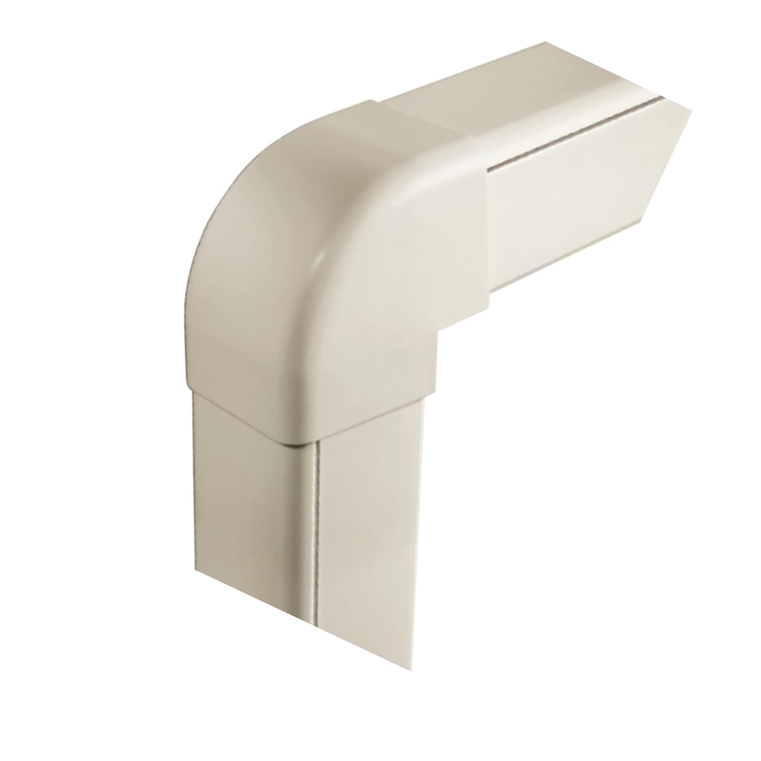 3S SuperSamaStore Außeneck für Kabelkanal 80x60 mm, Steckbare Außeneck-Verbindung zur Abdeckung von Klimaanlagenrohren für Mono- und Dual-Split-Systeme, PVC Weiß RAL 9010, 9er-Pack