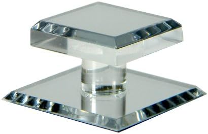 Mirart 1-1/2 x 2 Pull Handle, Self Stick Square Acrylic Mirror Knob (1)