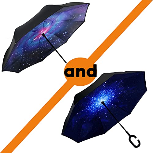 Image of SIEPASA Automatic Open Close Compact Travel Umbrella with Wind Vent Umbrella big size Lightweight Windproof Folding for men Women