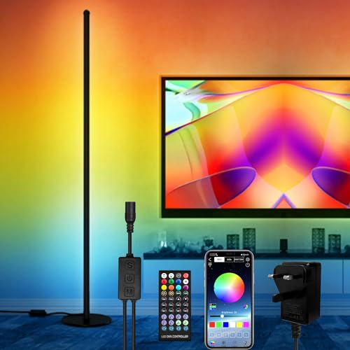 Lámpara de pie que cambia de color para eliminar esquinas oscuras y dar vida a tu salón