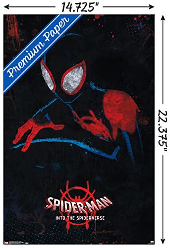 Poster Spider-Man avec support inclus pour installer une affiche Marvel sans cadre