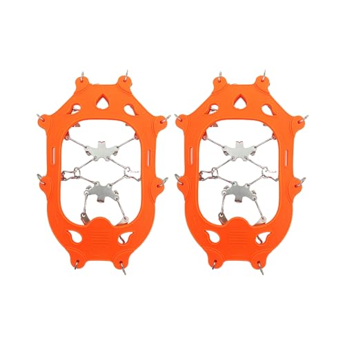 Crampones de 19 dientes de acero inoxidable para botas de nieve y montaña 6