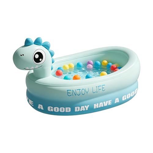 Husoiuy Piccola Piscina per Bambini | Centro Gioco Gonfiabile Pieghevole,Piscina Gonfiabile Con Palline | per Bambini e Bambine 1-3 Anni Interno Esterno Balcone Cortile