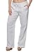 Missy Women's 100% Wide bottom Linen pants with pockets