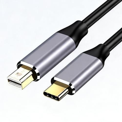 Ya en manzanajugosa.com: Cable USB C a Mini DisplayPort DP,1.8 m 4K/60Hz Adaptador Cable USB Tipo C a Mini Displayport,Plug & Play,Admite Modo Espejo y Modo Pantalla Extendida Adaptador Unidireccional para iPhone MacBook iPad