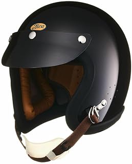 公道使用不可 FiberGlass Customshop レジスタル ジェットヘルメット ブラック Sシェル (S/M, ブラック)