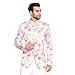 VASTRAMAY Mens Silk Blend Peach Blazer - Timeless Style