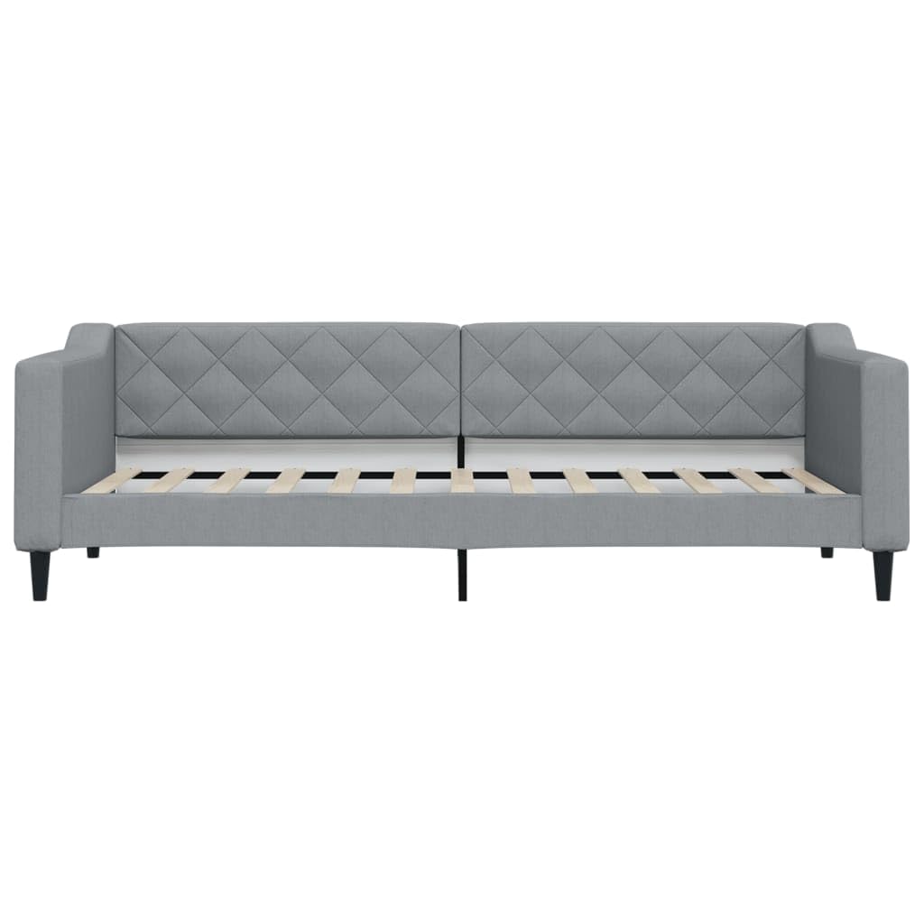 VidaXL Tagesbett Mit Ausziehbett & Schubladen – Schlafsofa Für Gäste – Dunkelgrauer Stoff, 80x200 Cm