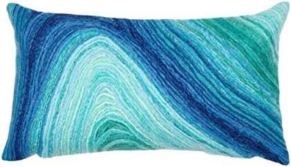 Liora Manne Visions III Indoor/Outdoor Pillow - (Ripples Gulf) (20" x 20")