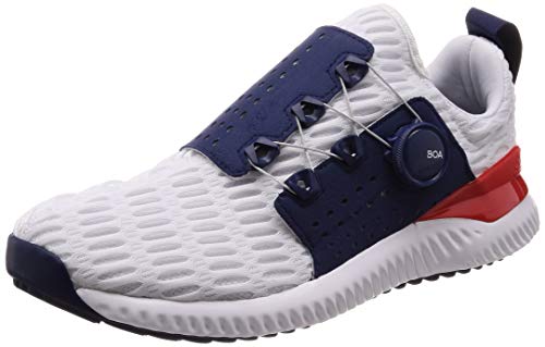 アディクロス バウンス ボア メンズ BTE54 ホワイト/ダークブルー/アクティブレッド 25 cm